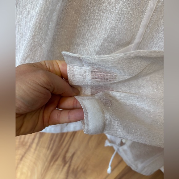 White Mesh Women's Jacket, Mosquito netting clothing, Sun protect, vintage cloth - Picture 6 of 12